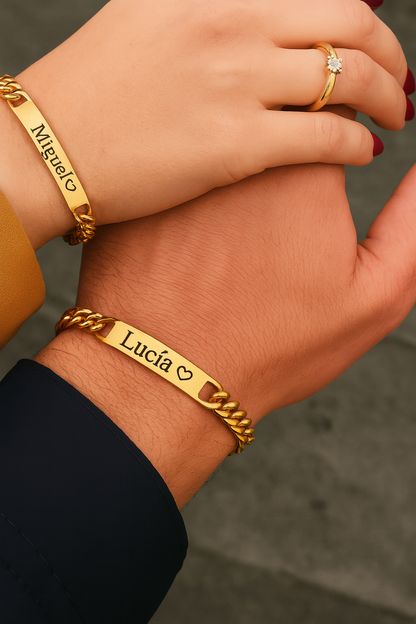 "Nuestro recuerdo" pulsera personalizada + box de regalo