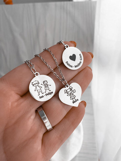 "Amor Eterno" Collar Personalizado para Mamá + Box de regalo