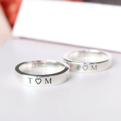 “Nuestra Promesa Eterna” Anillo personalizado + box de regalo