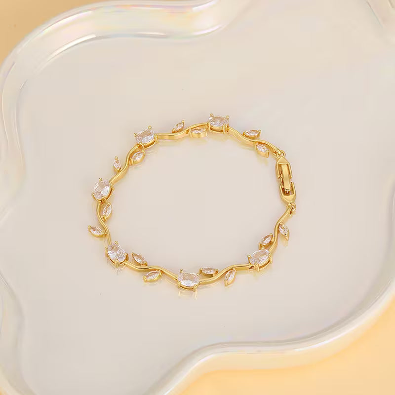 “Tulipan con circones” Pulsera exclusiva + box de regalo